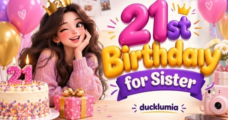 21st Birthday Captions for Sister