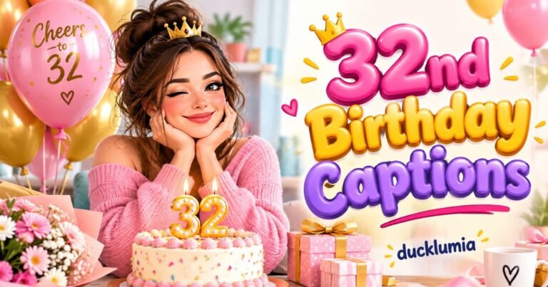 32nd Birthday Captions