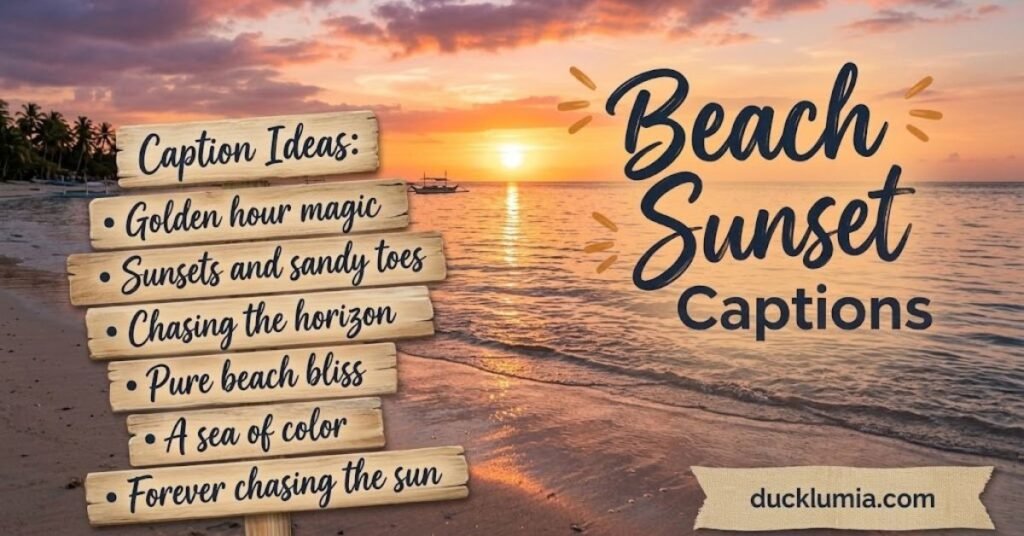 Beach Sunset Captions