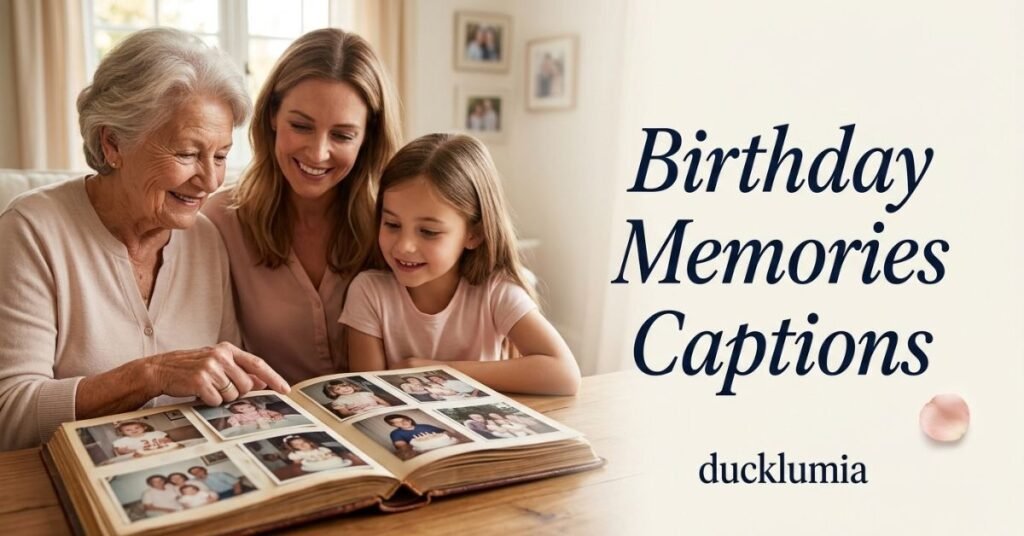 Birthday Memories Captions