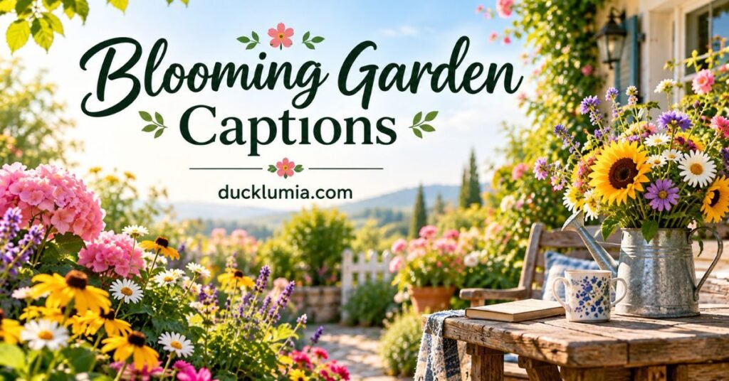 Blooming Garden Captions