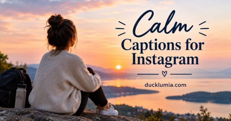 Calm Captions for Instagram