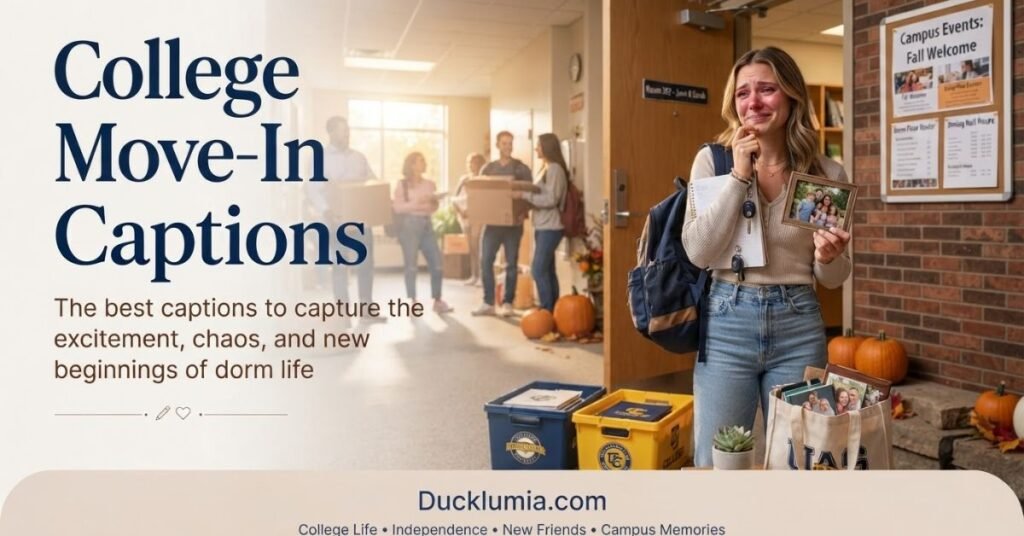College Move In Captions