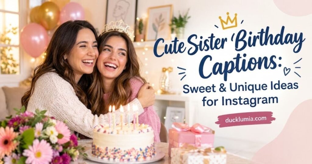 Cute Sister Birthday Captions