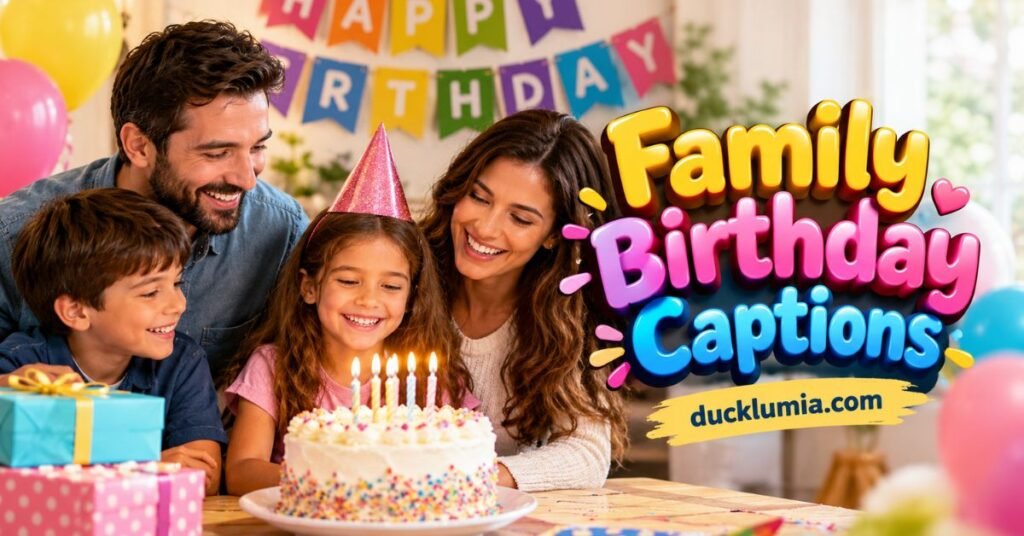 Family Birthday Captions