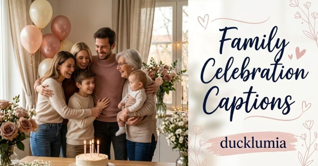 Family Celebration Captions