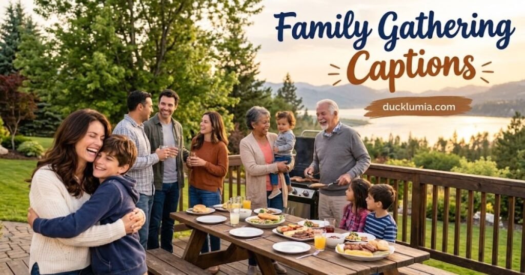Family Gathering Captions
