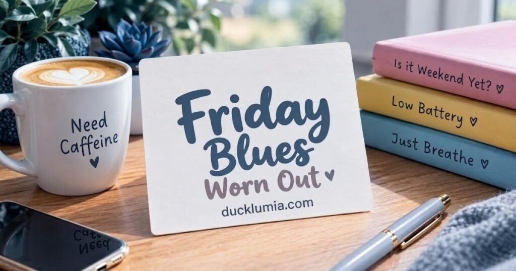 Friday Blues Captions