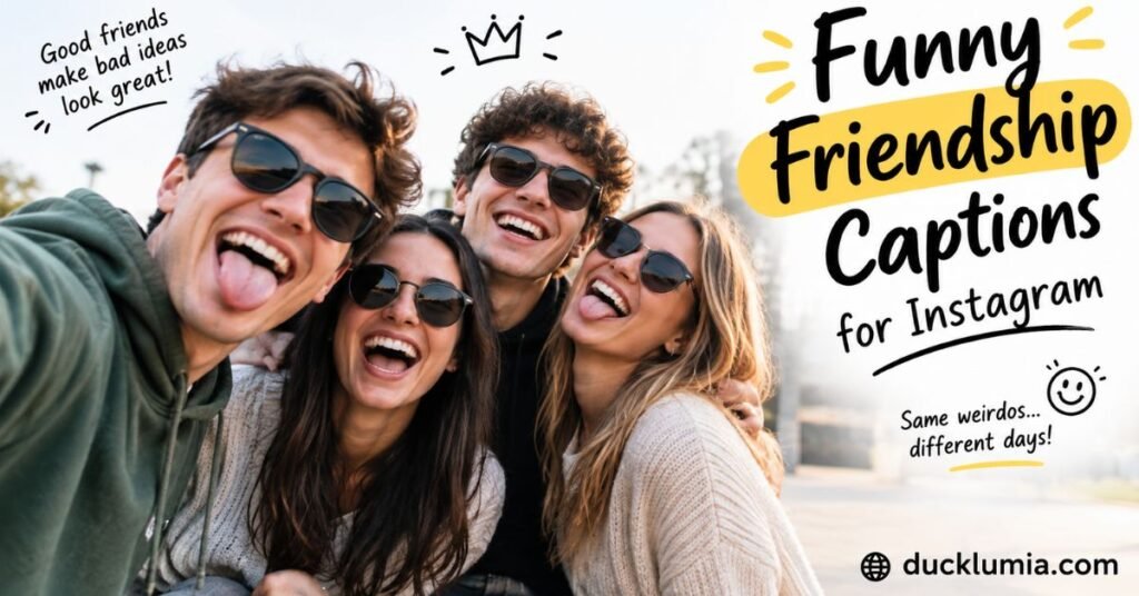 Funny Friendship Captions for Instagram