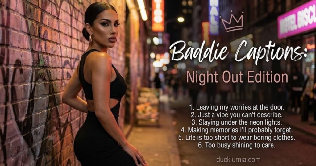 Night Out Baddie Captions
