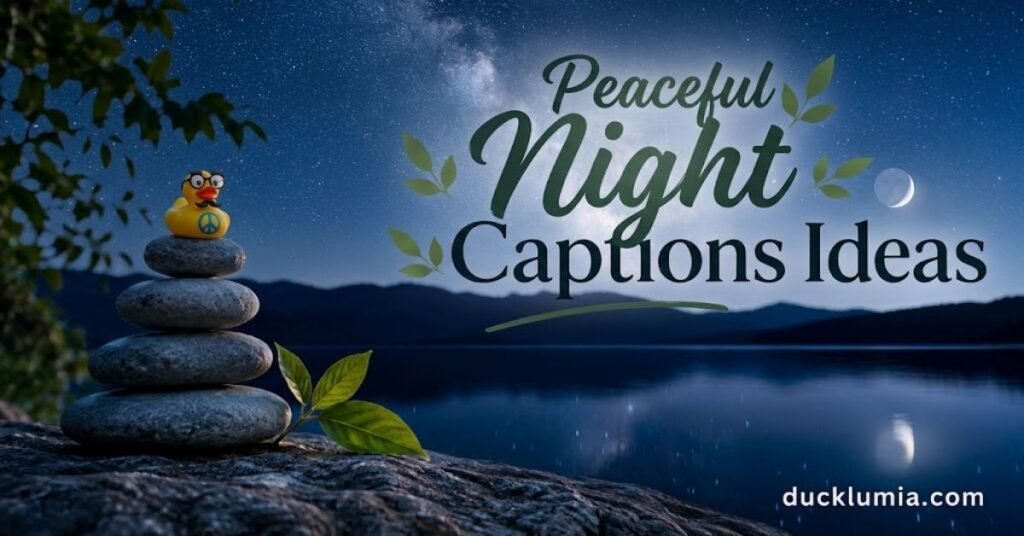 Peaceful Night Captions Ideas