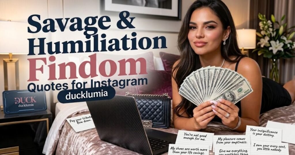 Savage & Humiliation Findom Quotes for Instagram