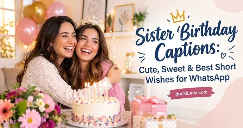 Sister Birthday Captions for WhatsApp