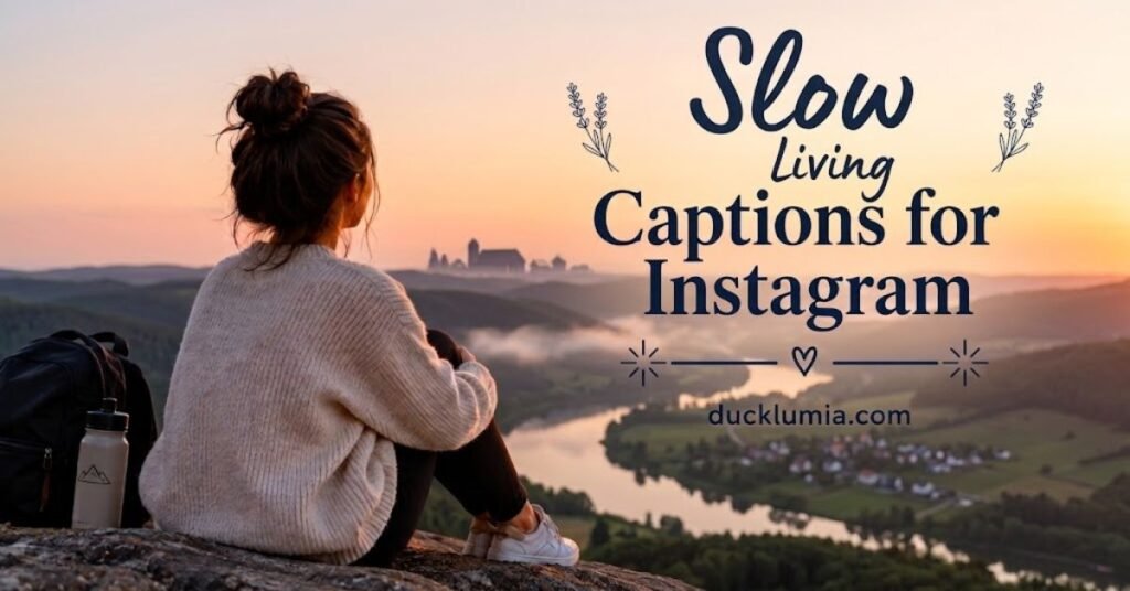 Slow Living Captions