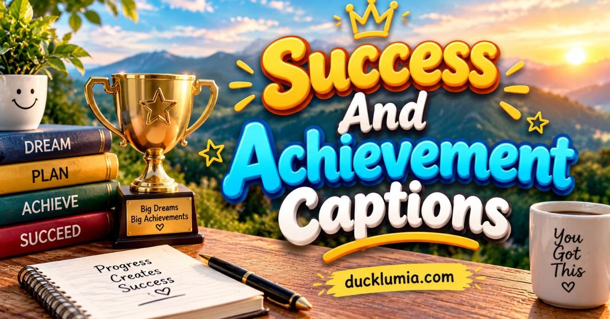 Success And Achievement Captions