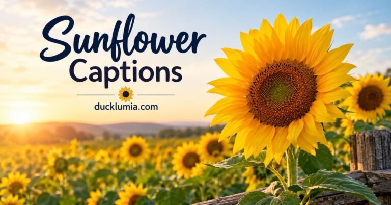 Sunflower Captions