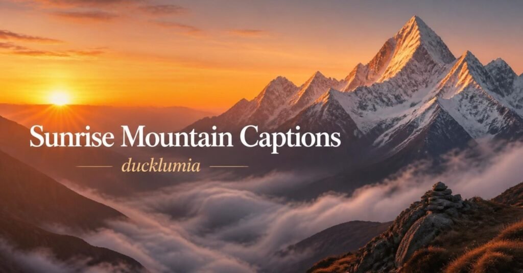 Sunrise Mountain Captions