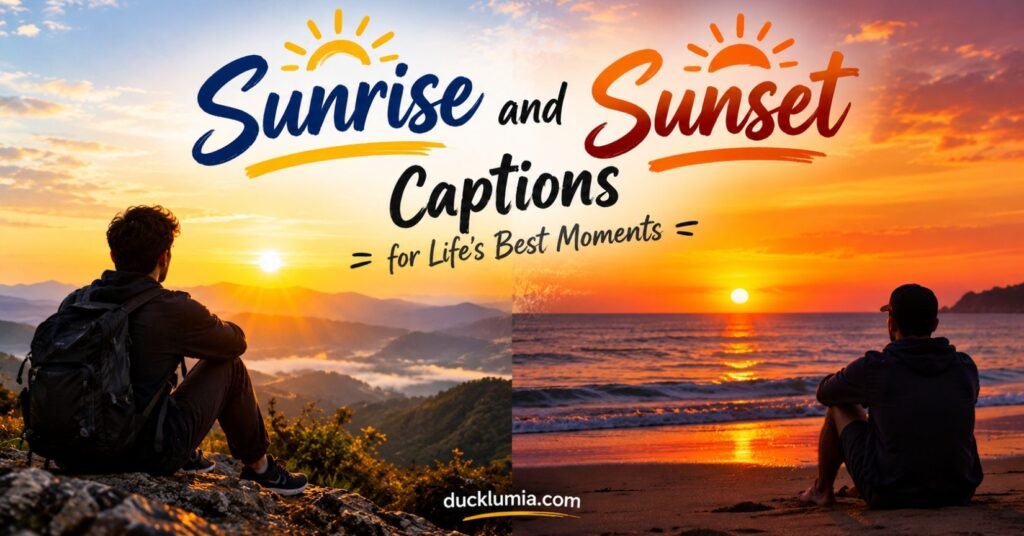 Sunrise and Sunset Captions