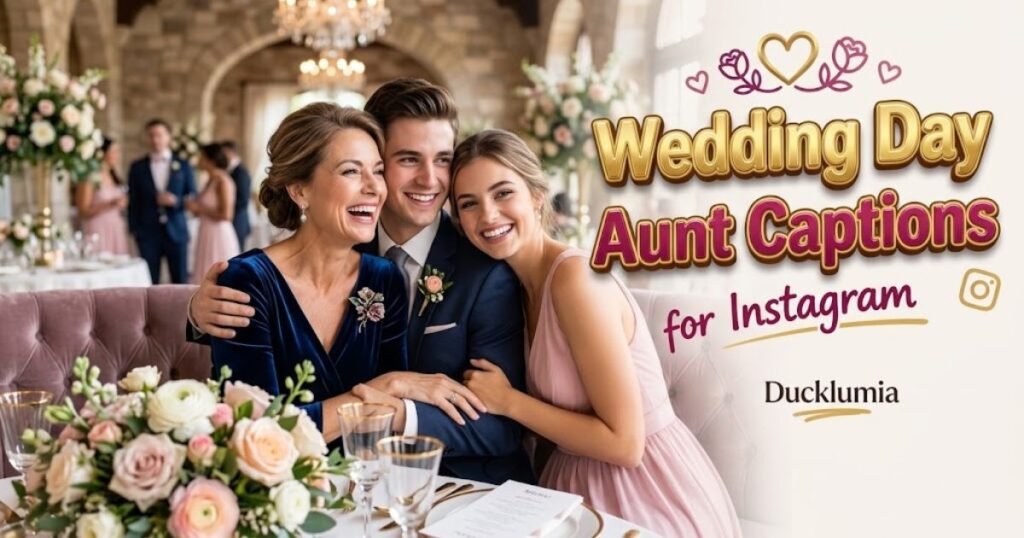 Wedding Day Aunt Captions