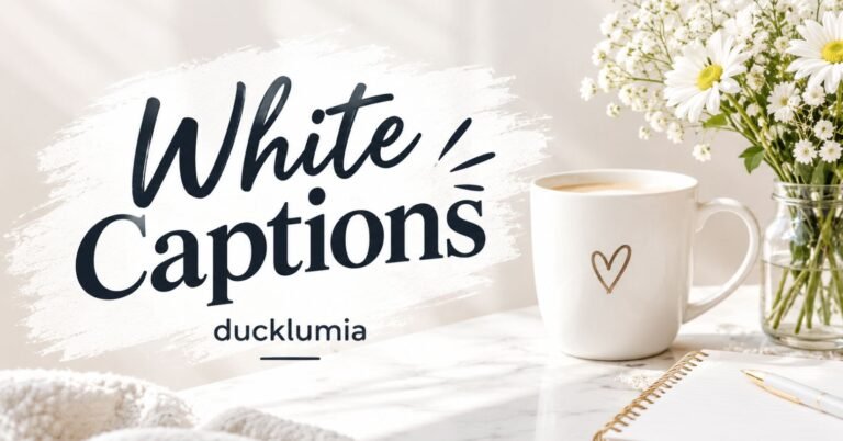 White Captions