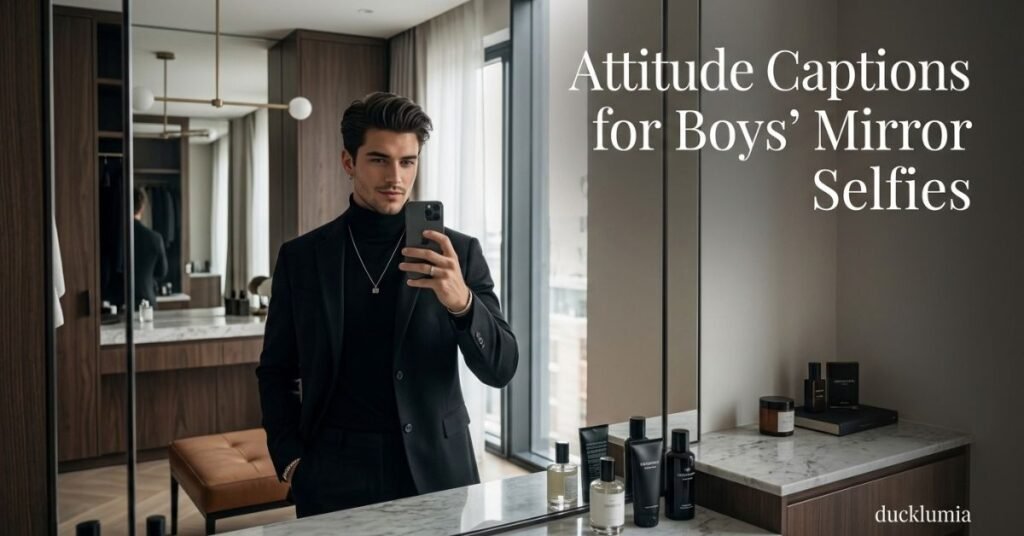 Attitude Captions for Boys Mirror Selfies