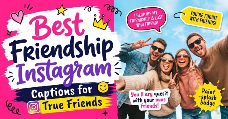 Best Friendship Instagram Captions