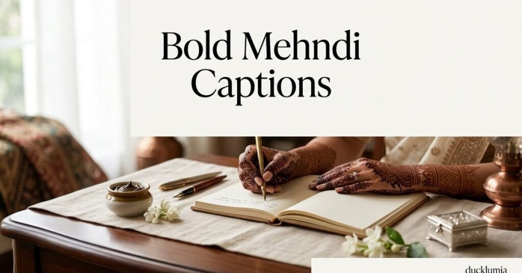 Bold Mehndi Captions