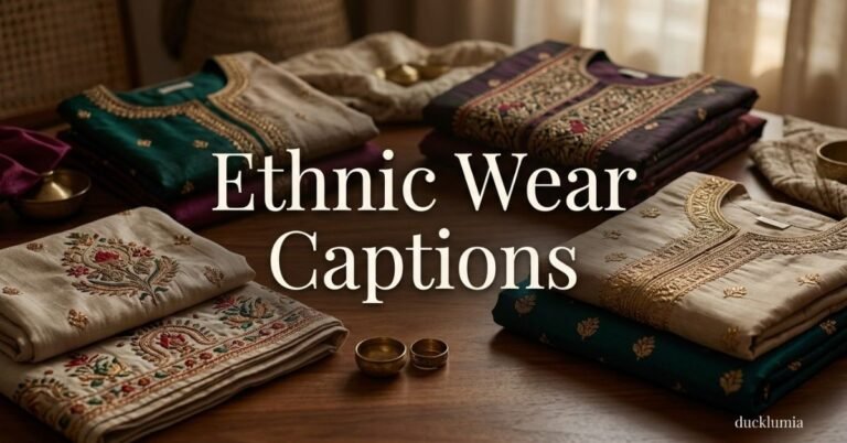 Ethnic Wear Captions