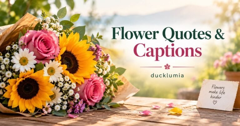 Flower Quotes & Captions