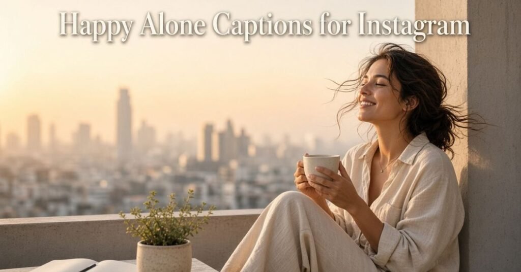 Happy Alone Captions for Instagram