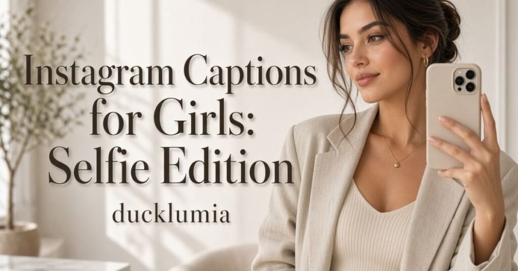 Instagram Captions for Girls Selfie Edition