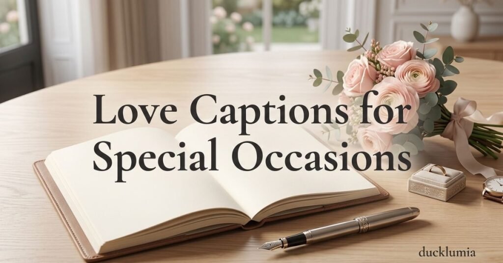 Love Captions for Special Occasions