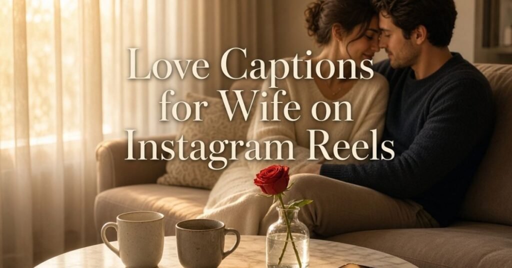 Love Captions for Wife on Instagram Reels