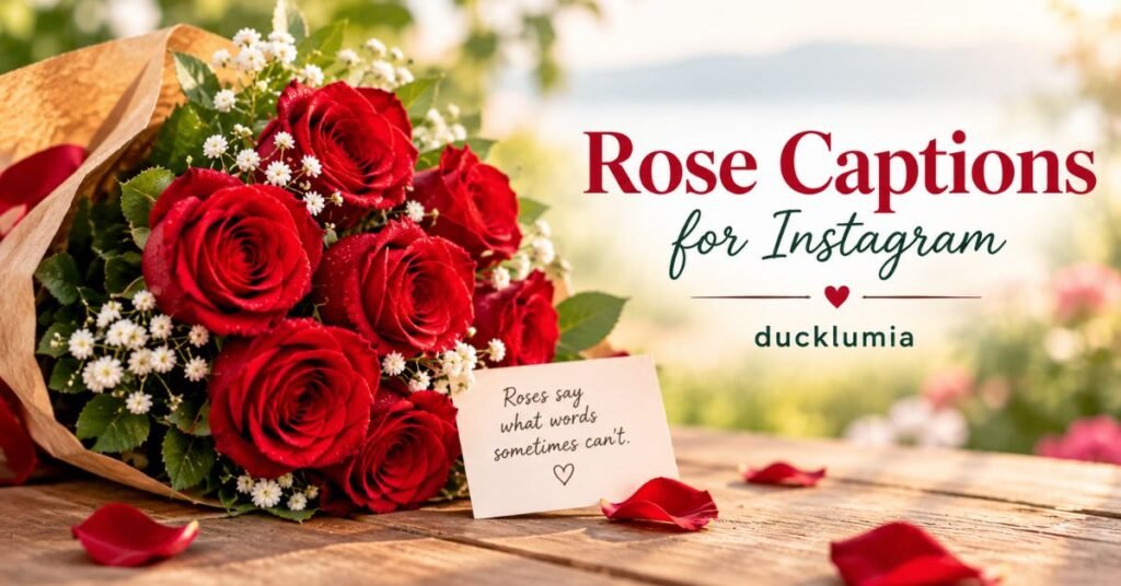 Rose Captions for Instagram